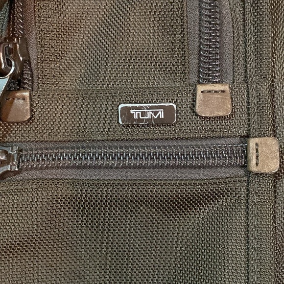 Tumi 2-way business bag briefcase organizer brief Brown - Picture 3 of 17